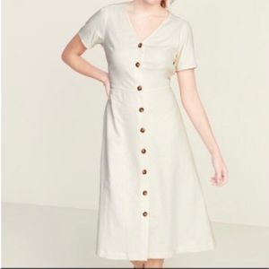Old Navy Button Down Linen Dress